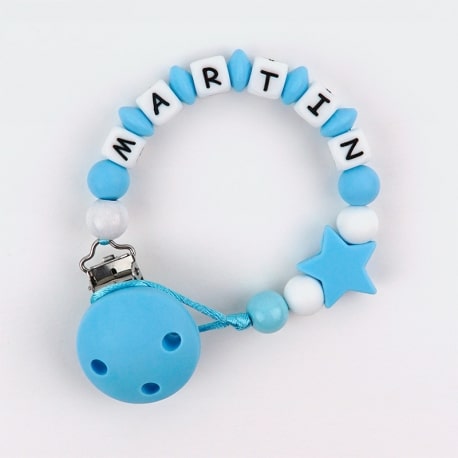 cadenita-de-silicona-estrella-celeste-personalizada- Cadenita de silicona Estrella Celeste Personalizada - Imagen 1