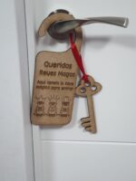 Colgador puerta Reyes Magos con llave