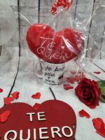 Taza personalizada con foto o dibujo y corazón de peluche - Imagen 2