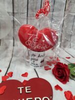 Taza personalizada con foto o dibujo y corazón de peluche - Imagen 3