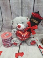 Oso de peluche, rosa con nombre y patatas - Imagen 5