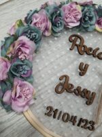 Bastidor porta alianzas boda - Imagen 3